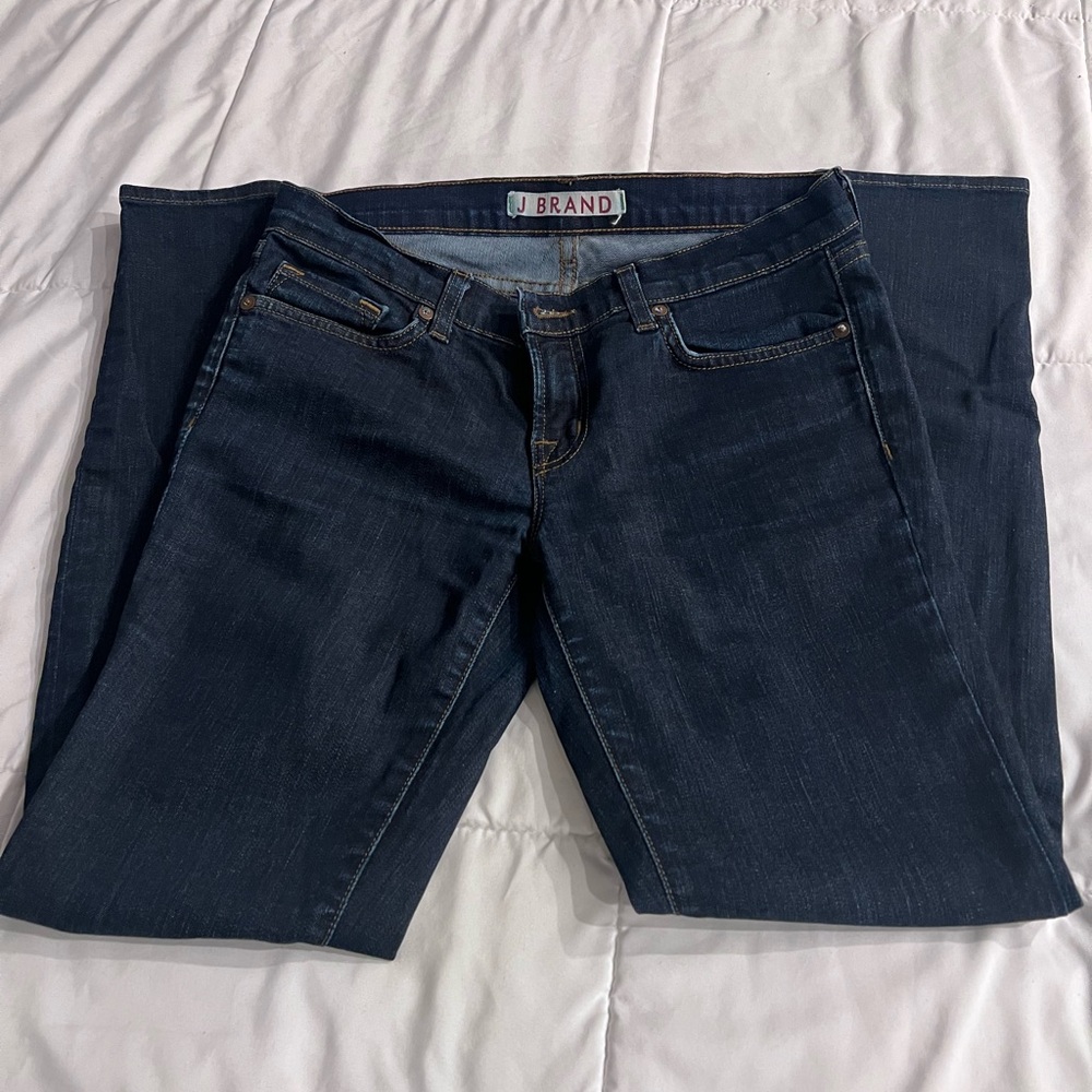 J Brand Women's Dark Blue Skinny Leg Jeans Size 28